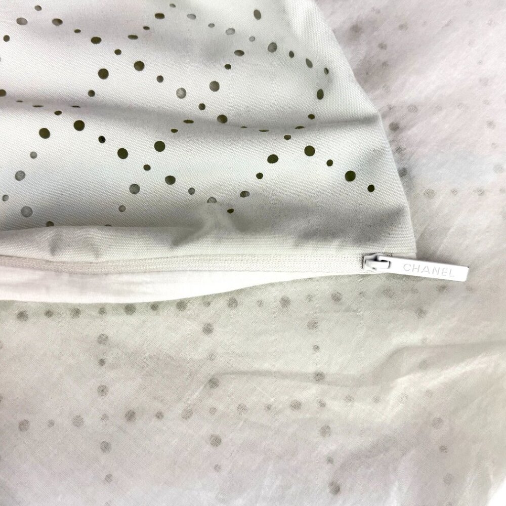 Authentic Chanel White Perforated Breathable Zipp… - image 6